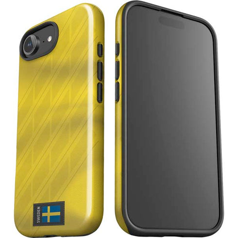 Sweden Soccer Flag iPhone 16e Impact Case