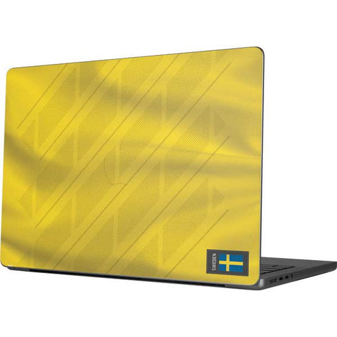 Sweden Soccer Flag Apple MacBook Pro 14-inch Skin