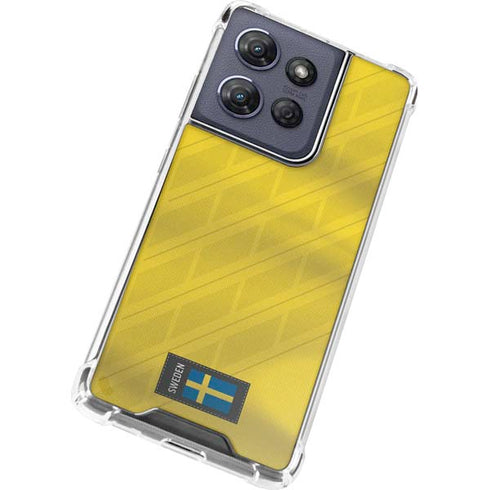 Sweden Soccer Flag Moto G Stylus 5G (2025) Clear Case
