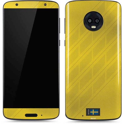 Sweden Soccer Flag Moto G6 Skin