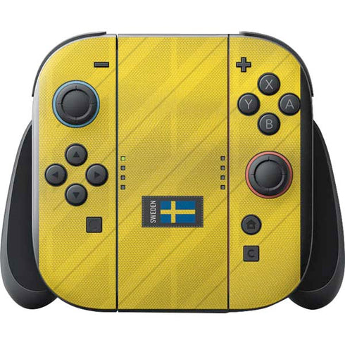 Sweden Soccer Flag Nintendo Switch 2 (2025) with Joy-Con Skin