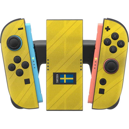 Sweden Soccer Flag Nintendo Switch 2 (2025) Joy-Con Controller Skin
