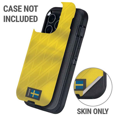 Sweden Soccer Flag Otterbox Defender iPhone Skin