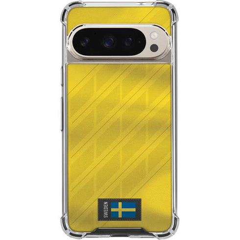 Sweden Soccer Flag Pixel 9 Pro XL Clear Case