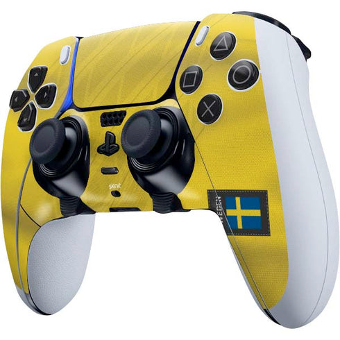 Sweden Soccer Flag PS5 DualSense Edge Pro Controller Skin