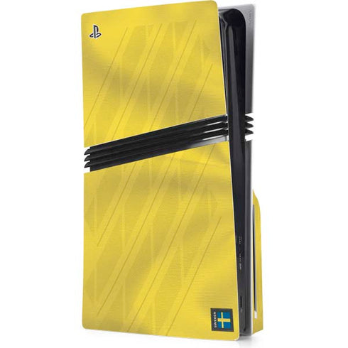 Sweden Soccer Flag PS5 Pro Disk Console Skin