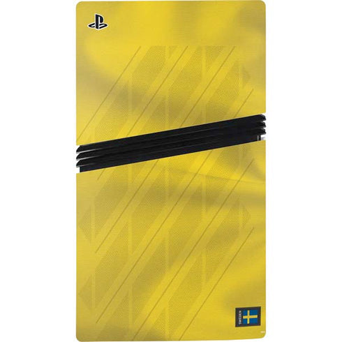 Sweden Soccer Flag PS5 Pro Disk Console Skin