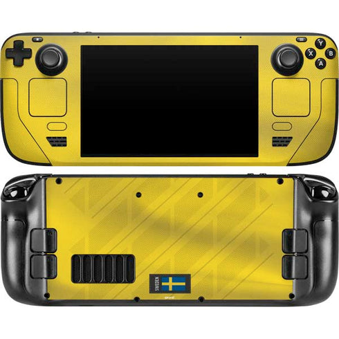 Sweden Soccer Flag Steam Deck Handheld Gaming Computer OLED Skin