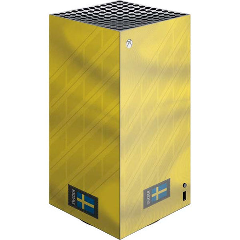 Sweden Soccer Flag XBox Series X Digital Edition Console Skin