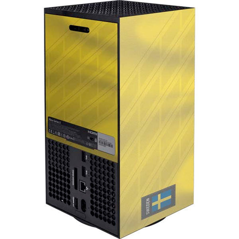 Sweden Soccer Flag XBox Series X Digital Edition Console Skin