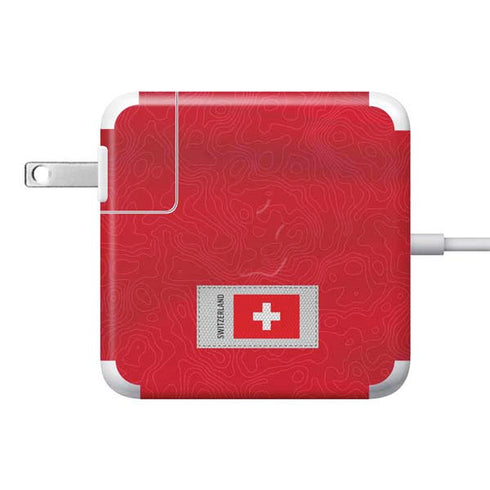 Switzerland Soccer Flag 85W Power Adapter (15 and 17 inch MacBook Pro Charger) Skin