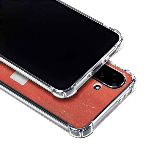 Switzerland Flag Distressed Galaxy A36 5G Clear Case