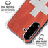 Switzerland Flag Distressed Galaxy A36 5G Clear Case