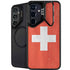 Switzerland Flag Distressed Galaxy S24 FE Kickstand Case