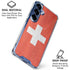 Switzerland Flag Distressed Galaxy S25 Plus Clear Case