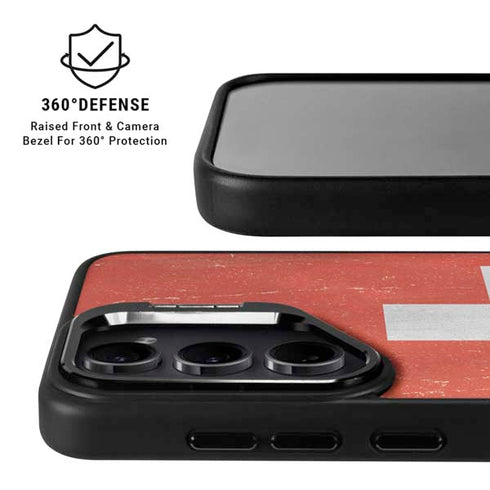 Switzerland Flag Distressed Galaxy S26 Ultra Kickstand Case