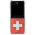 Switzerland Flag Distressed Galaxy Z Flip6 Clear Case