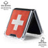 Switzerland Flag Distressed Galaxy Z Flip6 Clear Case