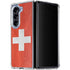 Switzerland Flag Distressed Galaxy Z Fold5 5G Clear Case