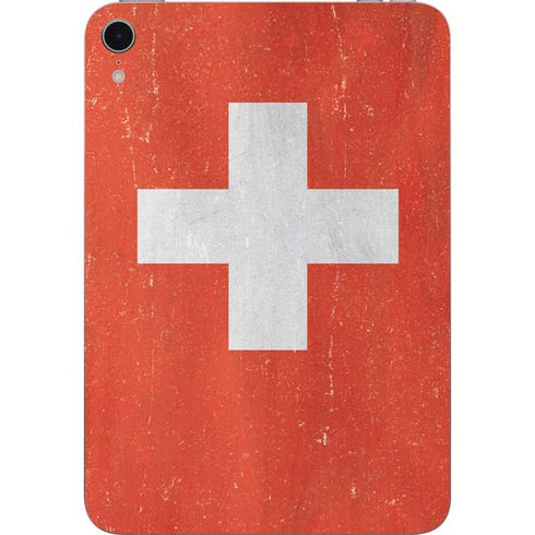 Switzerland Flag Distressed Apple iPad Mini Skin