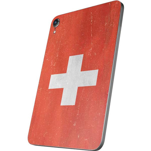 Switzerland Flag Distressed Apple iPad Mini Skin