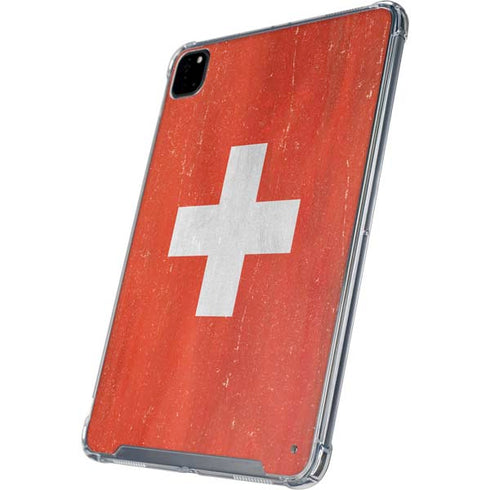 Switzerland Flag Distressed iPad Cases