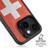 Switzerland Flag Distressed iPhone 14 Plus Kickstand Case