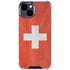 Switzerland Flag Distressed iPhone 15 Clear Case
