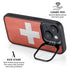 Switzerland Flag Distressed iPhone 15 Kickstand Case