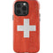 Switzerland Flag Distressed iPhone 15 Pro Impact Case