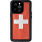 Switzerland Flag Distressed iPhone 15 Pro Waterproof Case