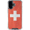Switzerland Flag Distressed iPhone 16 Clear Case