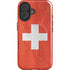 Switzerland Flag Distressed iPhone 16 Magsafe Impact Case