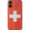 Switzerland Flag Distressed iPhone 16 Plus Skin