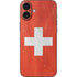 Switzerland Flag Distressed iPhone 16 Plus Skin