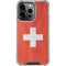 Switzerland Flag Distressed iPhone 16 Pro Clear Case