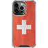 Switzerland Flag Distressed iPhone 16 Pro Clear Case