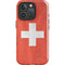 Switzerland Flag Distressed iPhone 16 Pro Max Impact Case