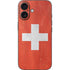 Switzerland Flag Distressed iPhone 16 Skin