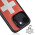 Switzerland Flag Distressed iPhone 16e Kickstand Case