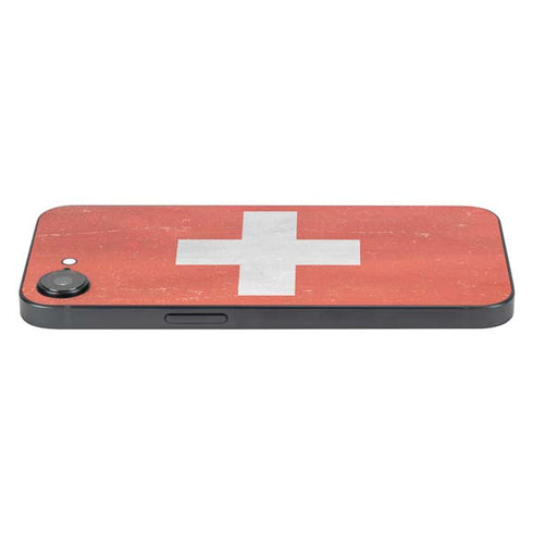 Switzerland Flag Distressed iPhone 16e Skin