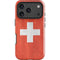 Switzerland Flag Distressed iPhone 18 Pro Impact Case