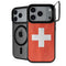 Switzerland Flag Distressed iPhone 18 Pro Kickstand Case
