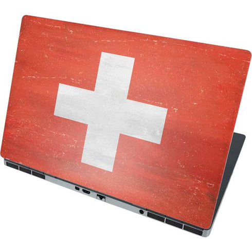 Switzerland Flag Distressed Dell Precision Skin
