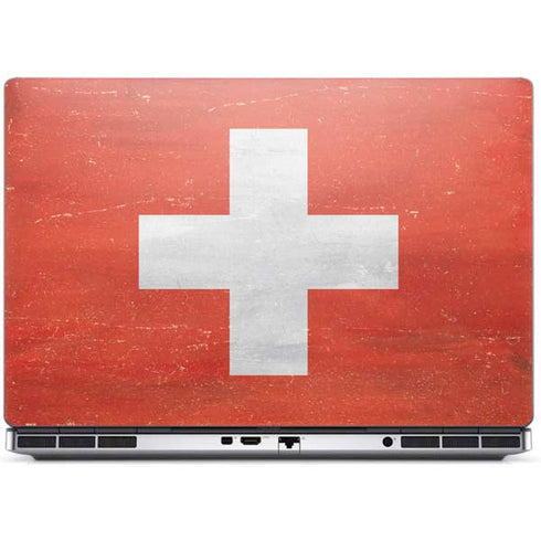Switzerland Flag Distressed Dell Precision Skin