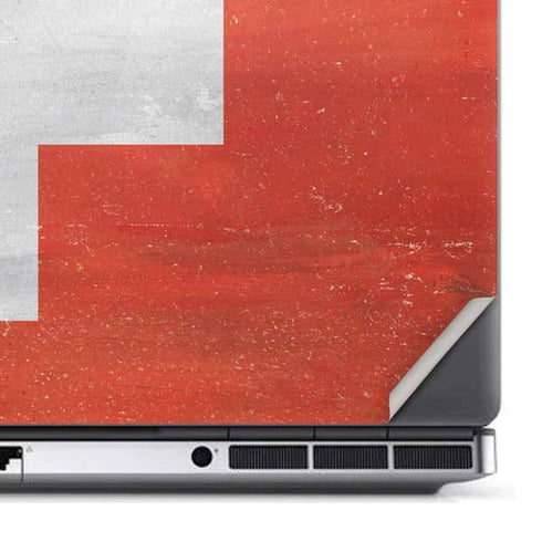 Switzerland Flag Distressed Dell Precision Skin