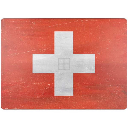 Switzerland Flag Distressed Surface Laptop 7 13.8in Skin
