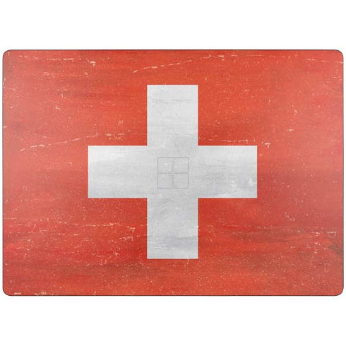 Switzerland Flag Distressed Surface Laptop 7 15in Skin