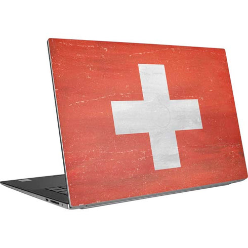 Switzerland Flag Distressed Dell XPS Skin
