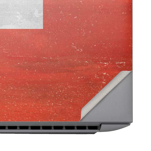 Switzerland Flag Distressed HP ZBook Fury 16 G10 Skin